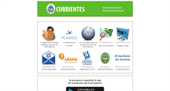 Desktop Screenshot of dgescorrientes.net