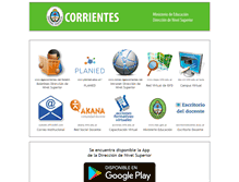 Tablet Screenshot of dgescorrientes.net